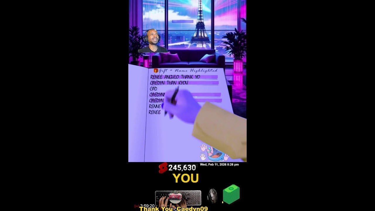 📖 Typing Names LIVE