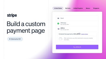 Build a custom payment flow with Stripe Elements