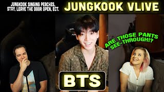 Jungkook In See -through Pants Singing On Vlive - 