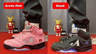 Jordan 5 x AWAKE NY Arctic Pink & Black ON-FEET REVIEW! 🔥🔥 Which Color Wins?