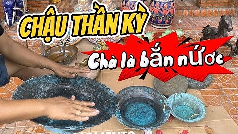 Chậu rồng phung nước nhà hội đồng xưa _ Gốm Biên Hoà Xưa _ Hạc đồng xưa #đồcổcầnthơ #đồcổ 