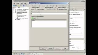 Configure Resource Mailbox Properties in Exchange 2007