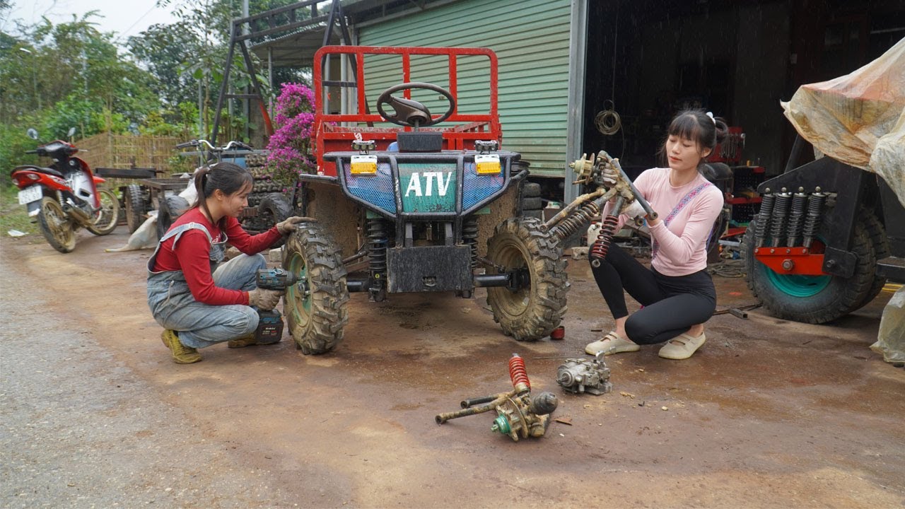 Restoring a 4-wheel truck vehicle after 3 years - A female welder helped me fix my car
