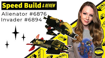 LEGO® Space Sets Alienator #6876 and Invader #6894 Speed Build and Review
