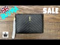 [Saint Laurent ] サンローランquilted クラッチバッグ