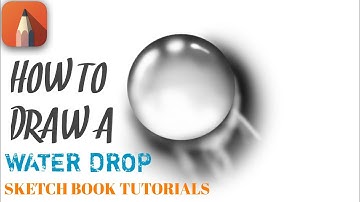 How to draw  waterdrop || Sketch Book || Simple Methods ❤️