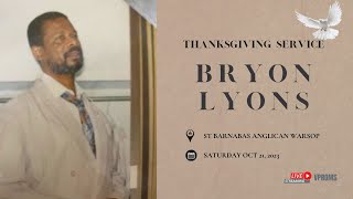 Celebrating The Life Of Byron Recardo Lyons