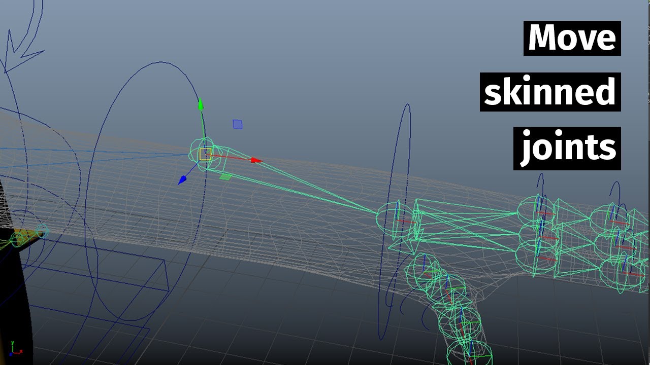 How to move skinned joints in Maya YouTube