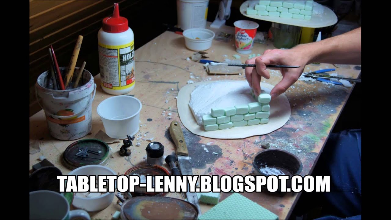 Tabletop Geländebau Tutorial: Dschungel Ruine für Freebooters, 40K und Co.