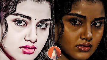 🔴 Oily Smooth skin HDR Secret tricks 🤫Face Smooth editing | Photo editing | Sketchbook editing