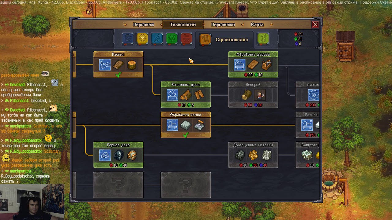 Полная карта graveyard keeper