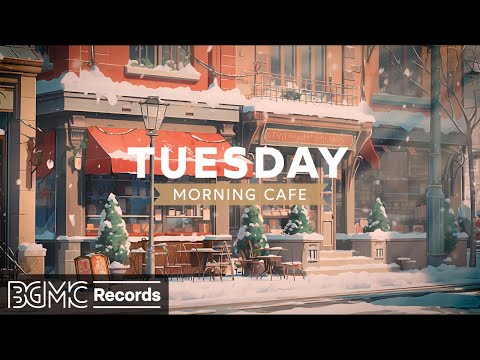 TUESDAY MORNING JAZZ: Happy New Year 2024 with Smooth Jazz Instrumental Music with Snow Ambience 🎉