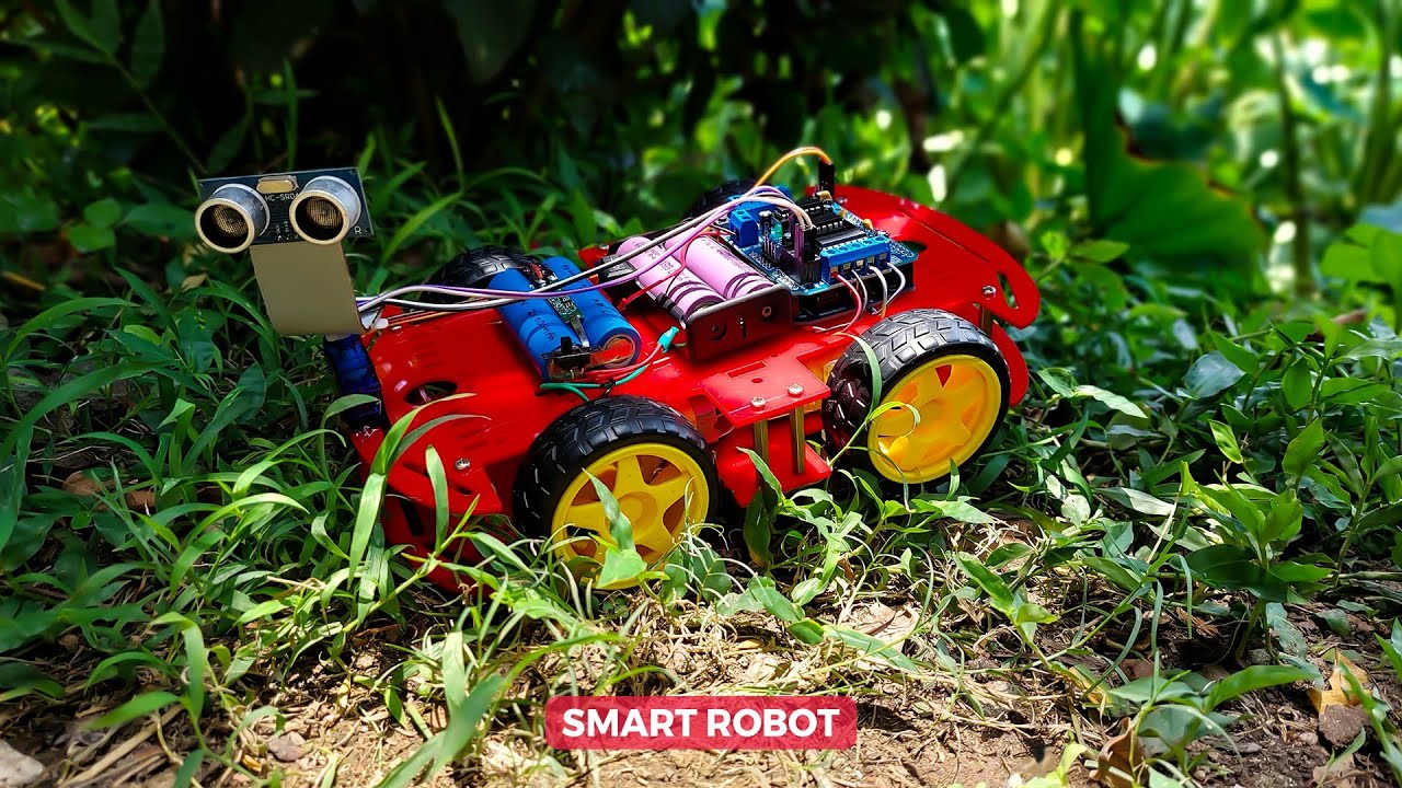 How To Make DIY Obstacle Avoiding Robot Car At Home - YouTube