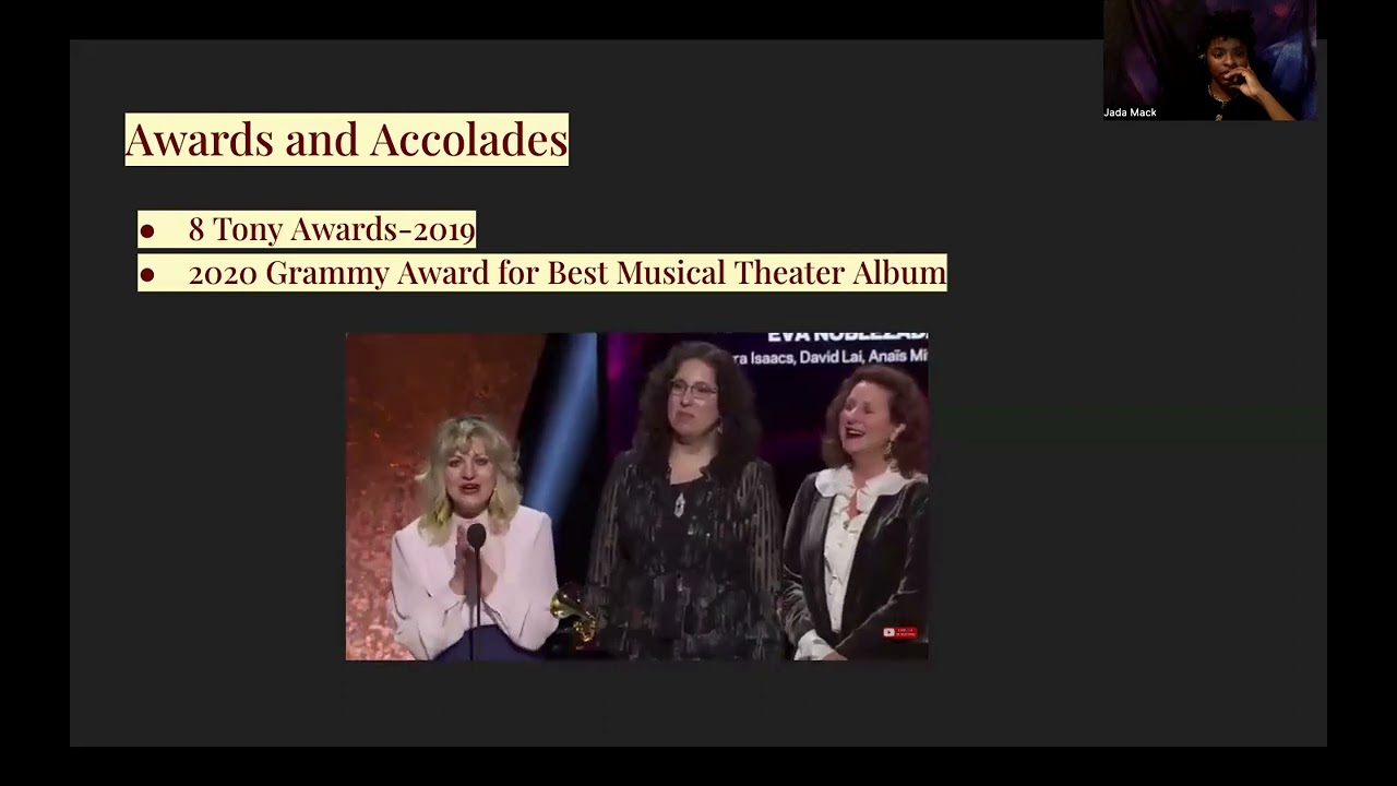 Hadestown- Study of a Musical Project Jada Mack