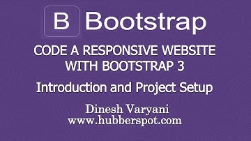 Code a Responsive Website with Bootstrap 3 - #1 Introduction and Project Setup