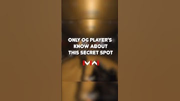 only OG Players know this SECRET spot 🤫#foryou #mw3 #mw3beta #fypシ