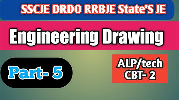 Engineering Drawing MCQ ALp / tech RRBJE SSCJE DRDO