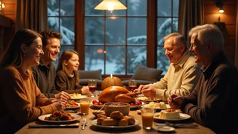 Thanksgiving Music | 2025 The Best Thanksgiving Songs for a Cozy Celebration happy  family