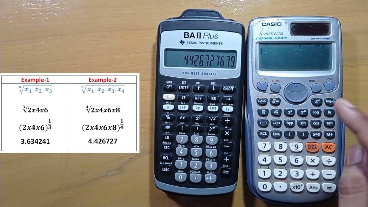 Geometric mean in ti ba plus financial calculator youtube