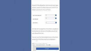 How To Create Cascading Drop downs In Power Apps