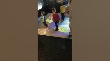 interactive Android projector game on floor for kids