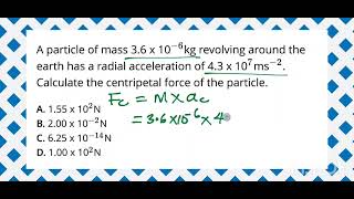Solving numerical problems related to centripetal force