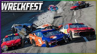 NASCAR CAMARO CARNAGE! [TALLADEGA SUPER] | Wreckfest