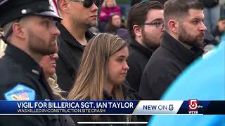 Community gathers to remember Billerica Sgt. Ian Taylor at vigil