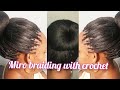 Tutorial, micro braiding with crochet in the middle