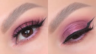 Фиолетовый макияж глаз