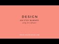 How to design an Etsy Banner / Cover Photo