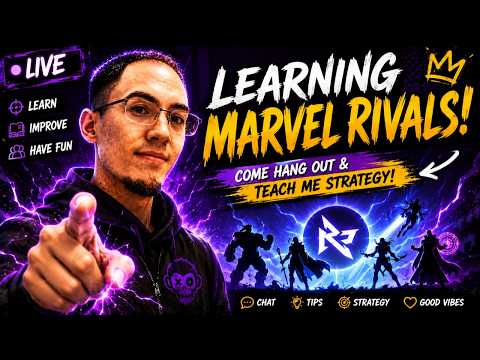 🎮 Learning Marvel Rivals! 🚀 | Come Hang Out & Teach Me Your Best Strategies! 😎