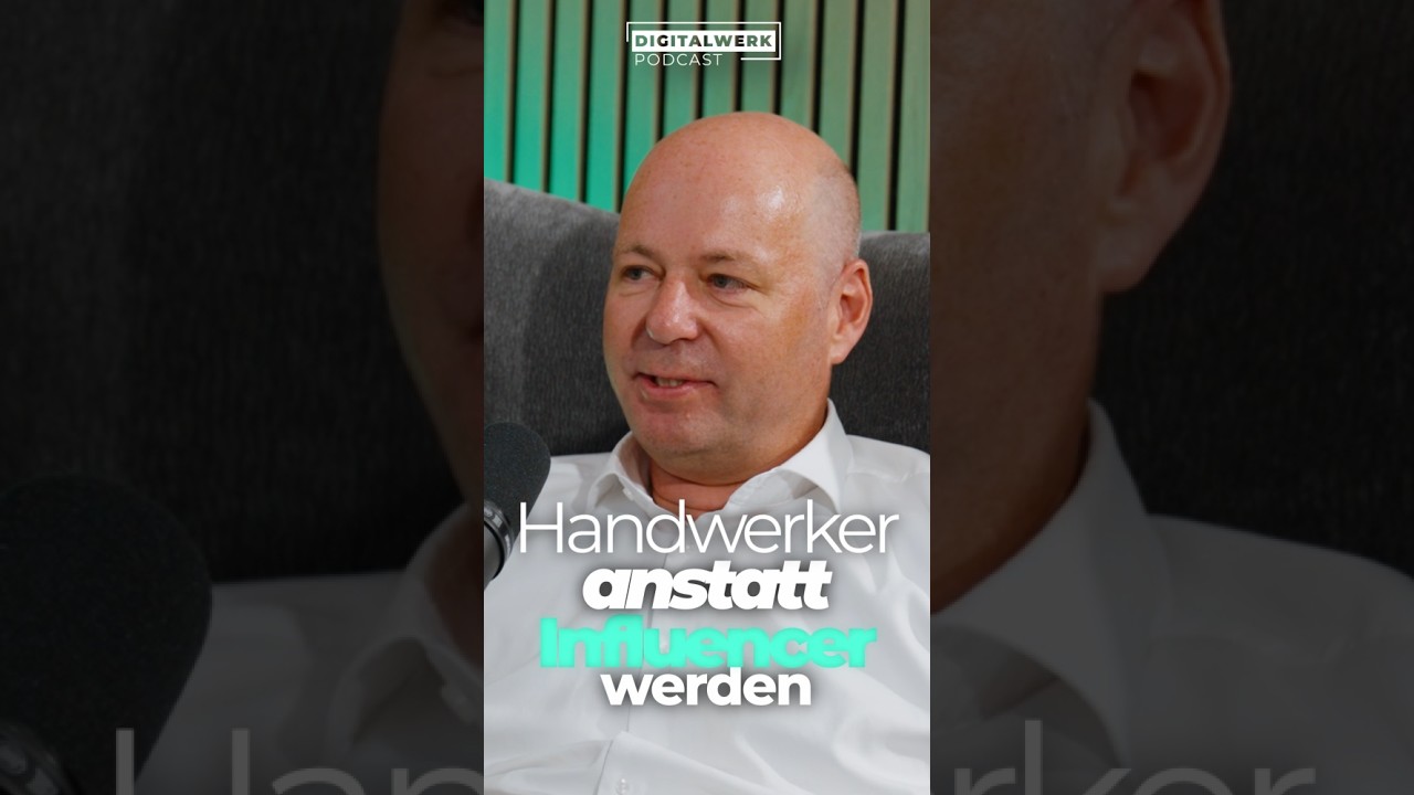 rewrite this title Handwerker werden statt Influencer? rewrite this title Handwerker werden statt Influencer?