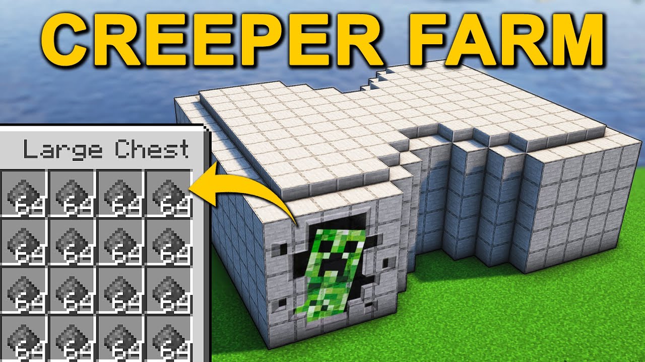 EASY Creeper Farm in Minecraft 1.20 (Tutorial) - YouTube