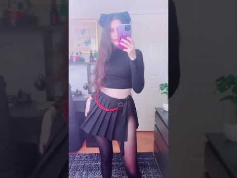 Korean hot girl in skirt