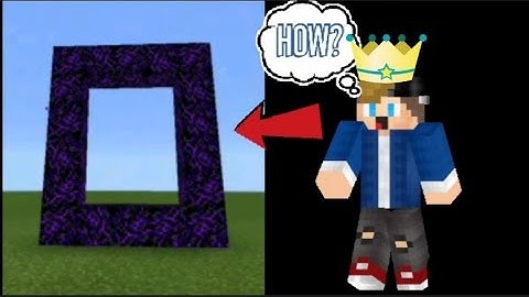 How to make a nether portal out of crying obsiden (no mods) IN MCPE