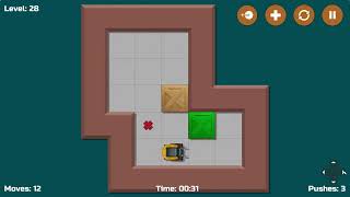 🧩 Sokoban Collection Microban Level 28 of 155 | Sokoban Level 28 Walkthrough | Sokoban Gameplay