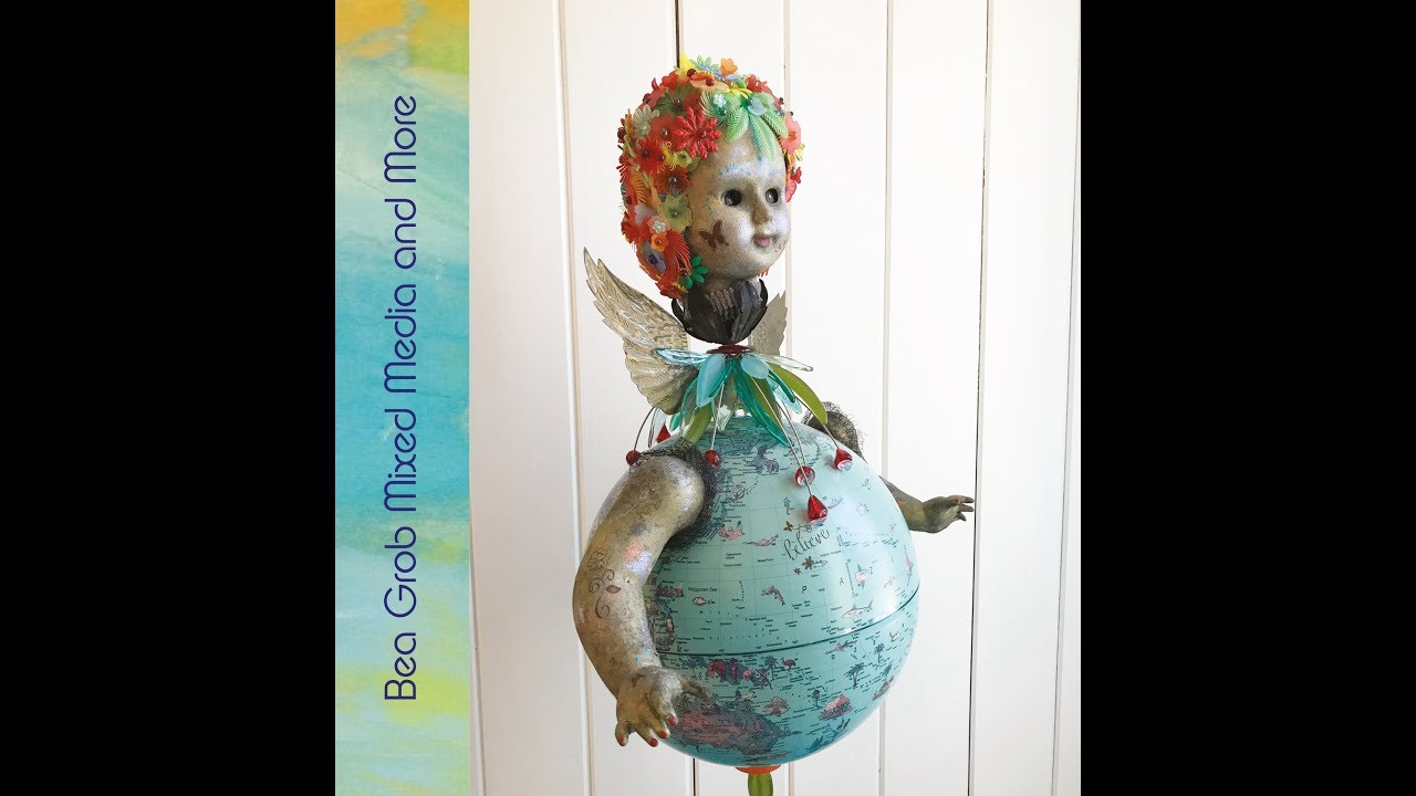 Assemblage Doll Globe 