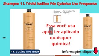 Shampoo 1 L Trivitt Itallian Pós Química Uso Frequente.