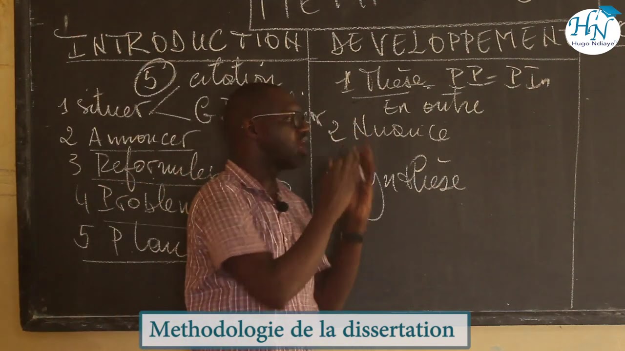 Methodologie de la dissertation a faire au BAC
