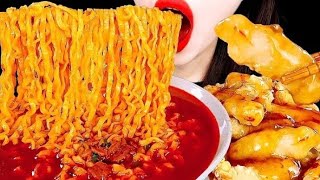 أصوات الأكل🥰اندومى كورى🍜💥اتحداك ما تجووع😋NOODLES ASMR