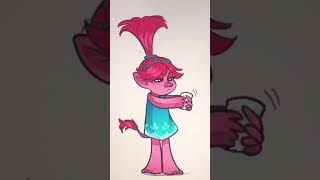 The line art is too pixally 🥲 #trolls#branch#poppy#branchandpoppy