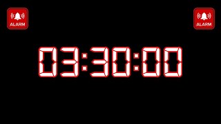 3 Hours 30 Minutes Timer Countdown with Alarm Sound | 210 Minutes Countdown Timer