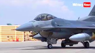 F-16 FIGHTING FALCON FIGHTER JET TAKE OFF U.S.AIR FORCE