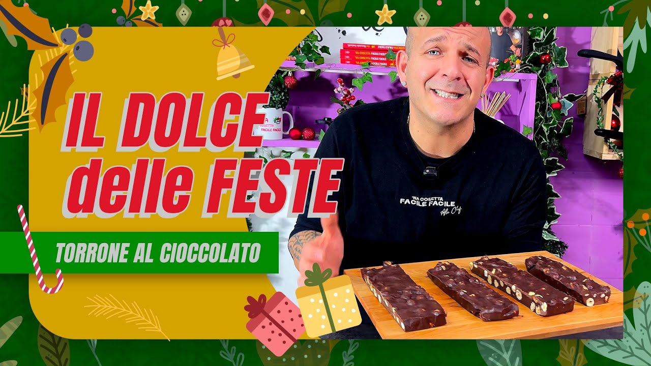 TORRONE fatto in casa al CIOCCOLATO! Una ricetta facile per tutta la famiglia