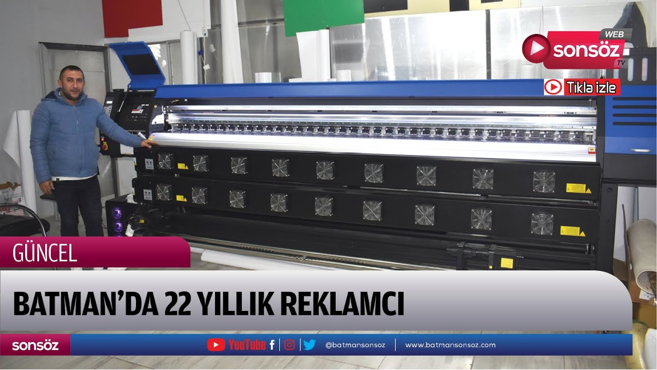 Batman'da 22 yıllık reklamcı