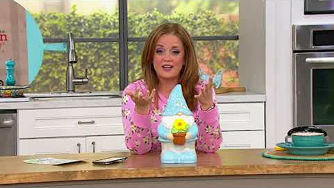 Mr. Cottontail Illuminated Gnome Cookie Jar on QVC