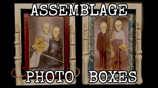 ASSEMBLAGE ART PHOTO BOXES: vintage DIY