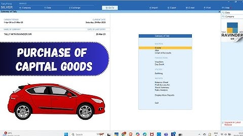 Purchase of fixed assets entry in tally prime with Gst in purchase voucher & journal voucher