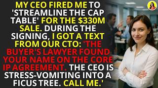 CEO Fired Me Before $330M Sale - My IP Veto Destroyed His Deal 💼 | #CorporateRevenge